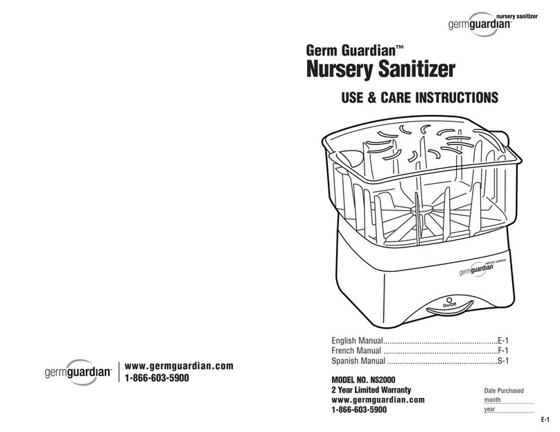 Germguardian NS2000 Use & care instructions