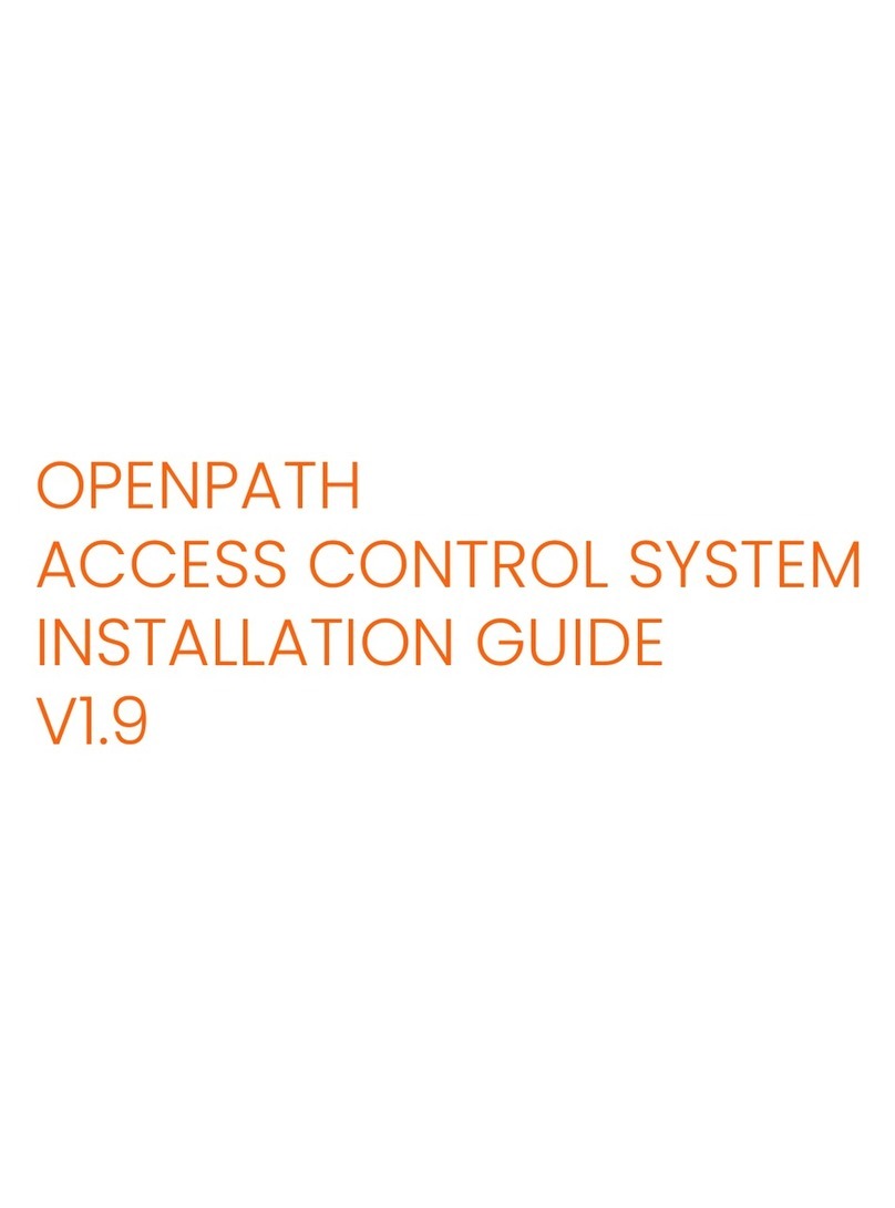 Openpath ACCESS CONTROL SYSTEM installation guide Openpath ACCESS CONTROL SYSTEM installation guide
