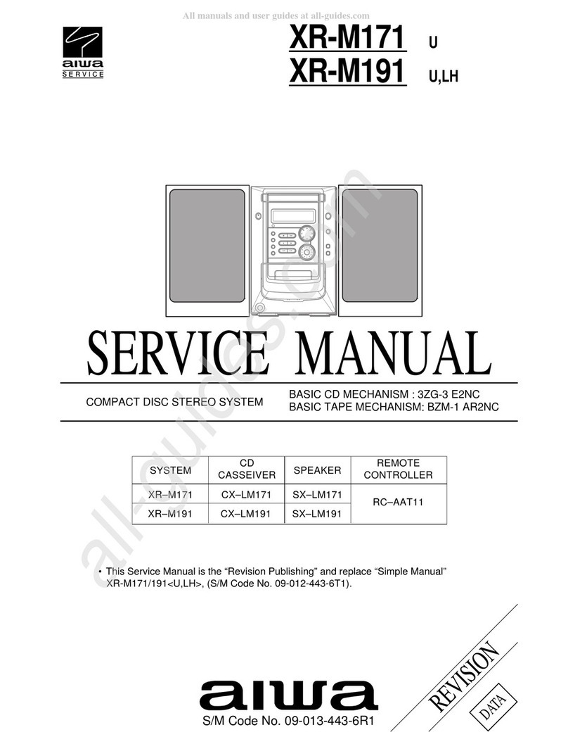 Aiwa XR-M171 User manual