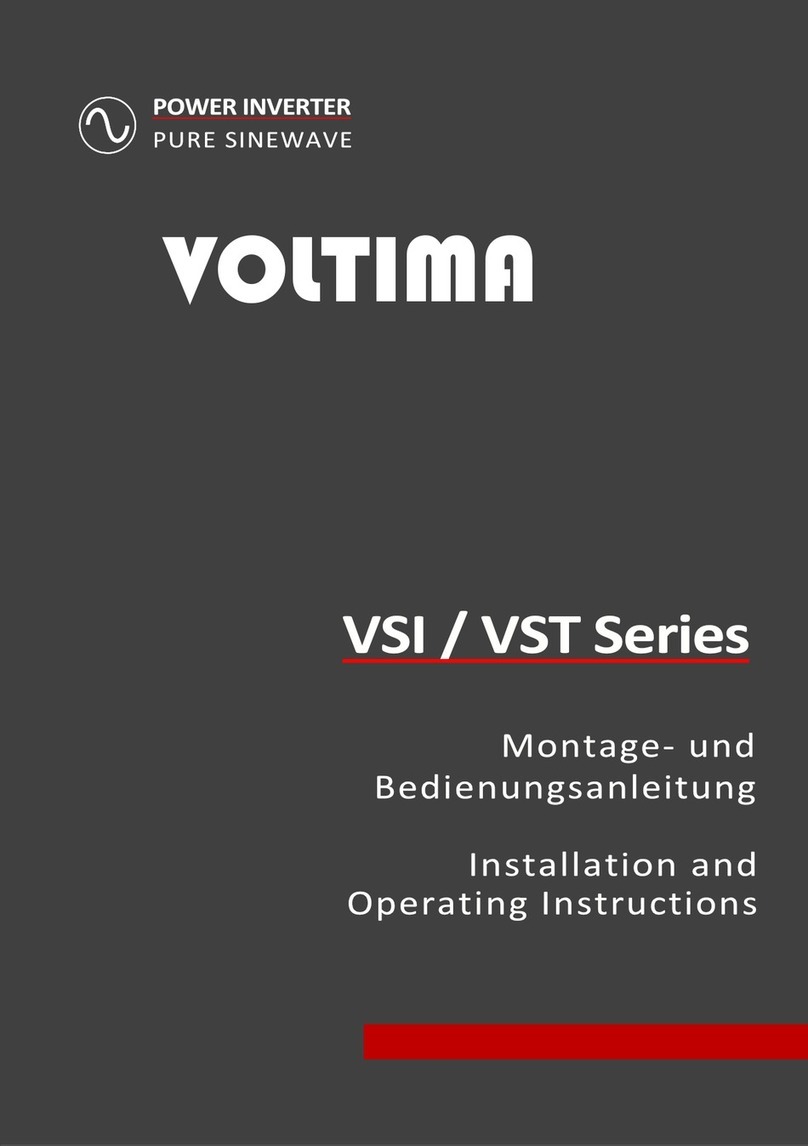 VOLTIMA VSI Series Installation and operating instructions VOLTIMA VSI Series Installation and operating instructions
