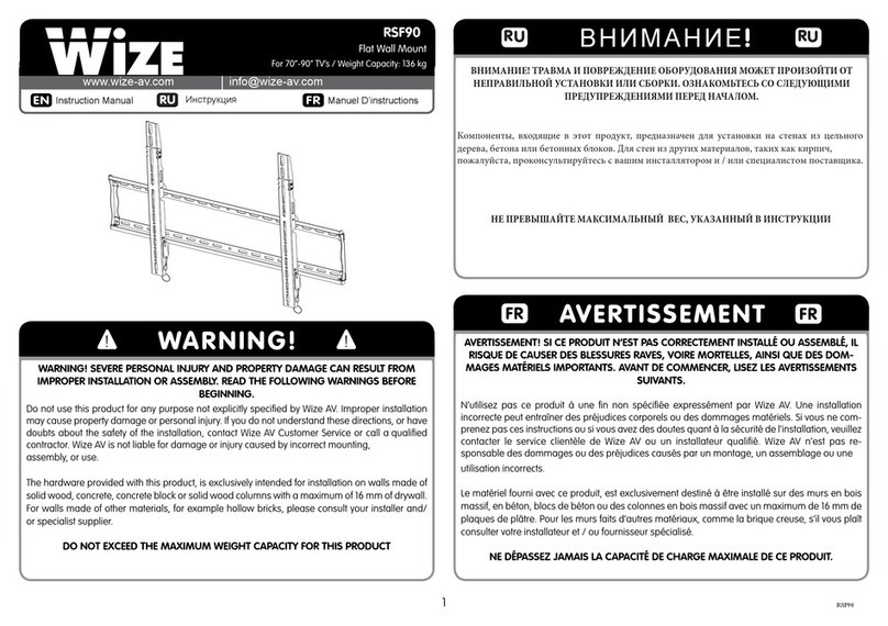 Wize RSF90 User manual