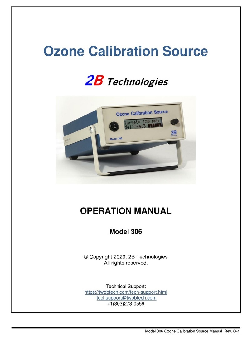 2B Technologies 306 Operation manual