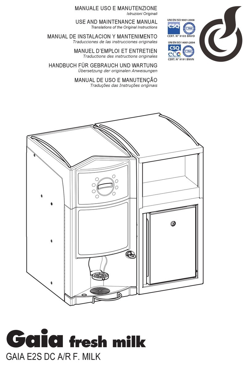 BIANCHI VENDING Gaia Fresh Milk Use and maintenance manual