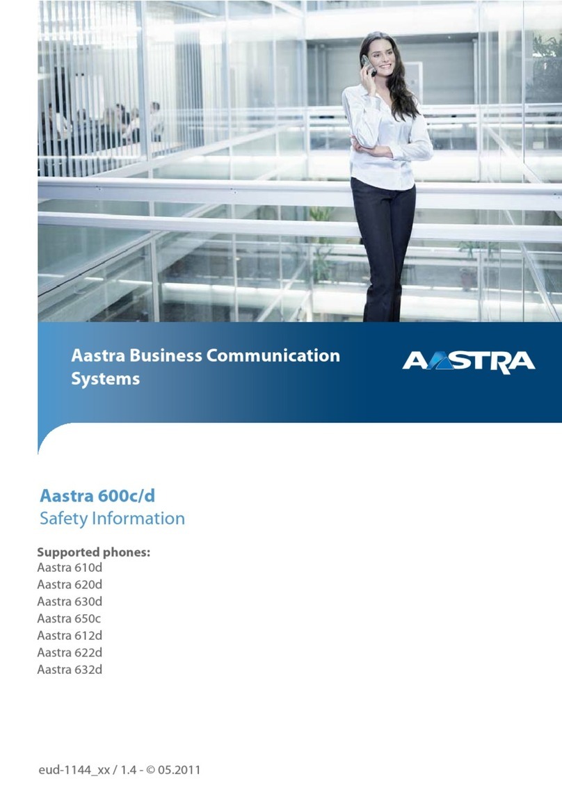 Aastra Aastra 600 c/d series Safety information