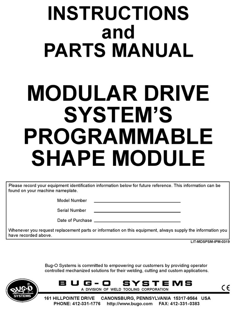 Bug-O Systems MDS Series Instructions and parts manual