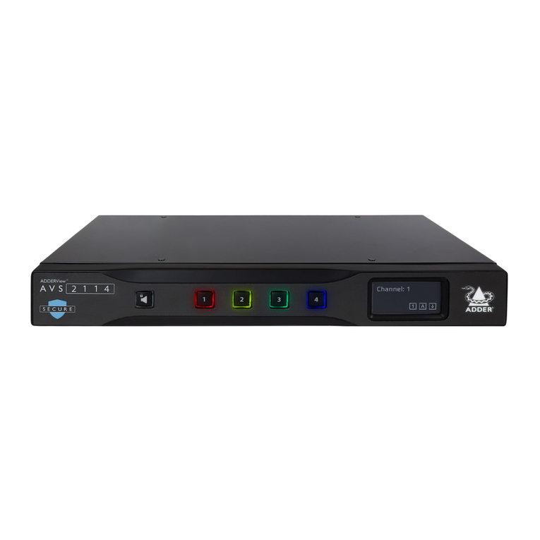 ADDER ADDERView Secure AVS 2114 user guide