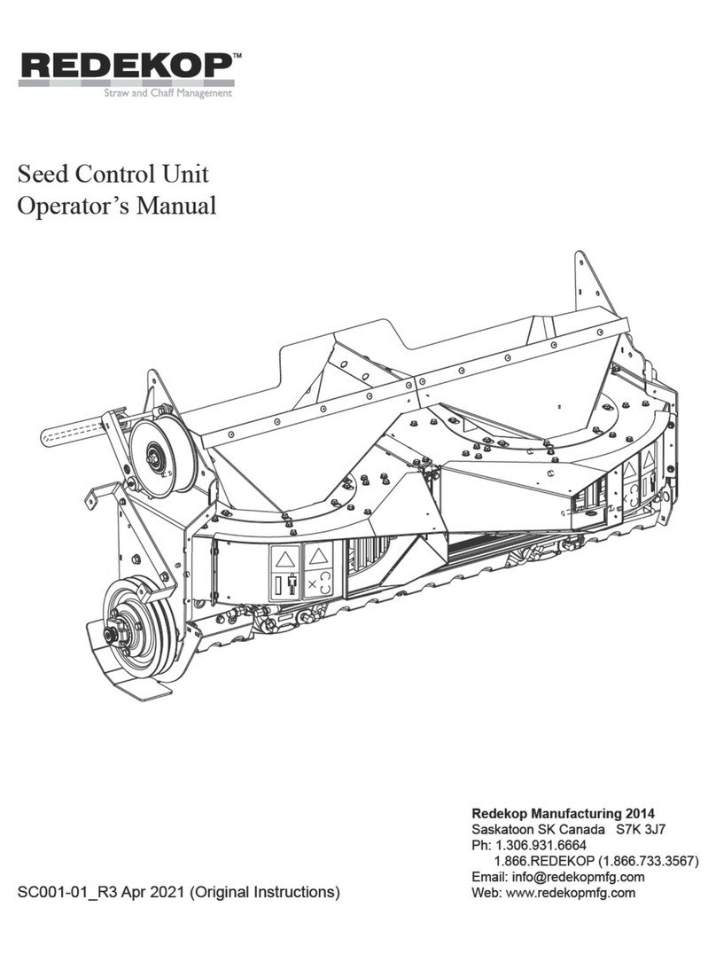 REDEKOP SCU Operator's manual