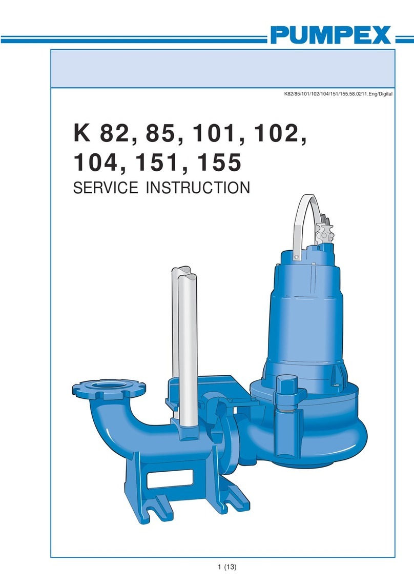Pumpex K 82 Service instruction Pumpex K 82 Service instruction