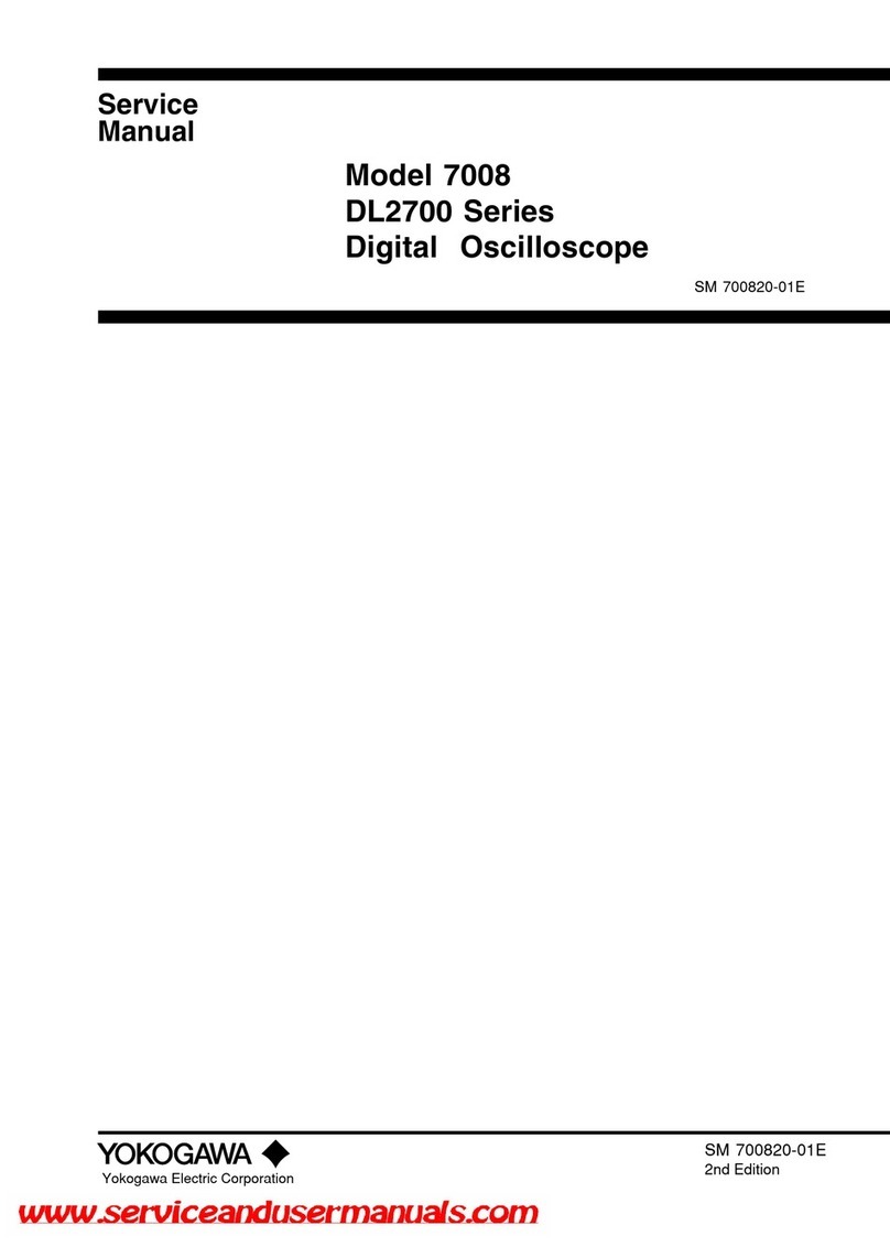 YOKOGAWA DL2700 Series Service manual