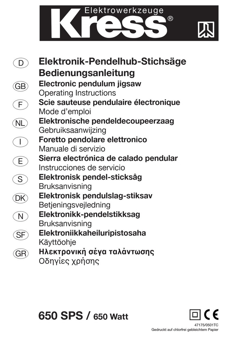 KRESS 650 SPS operating instructions