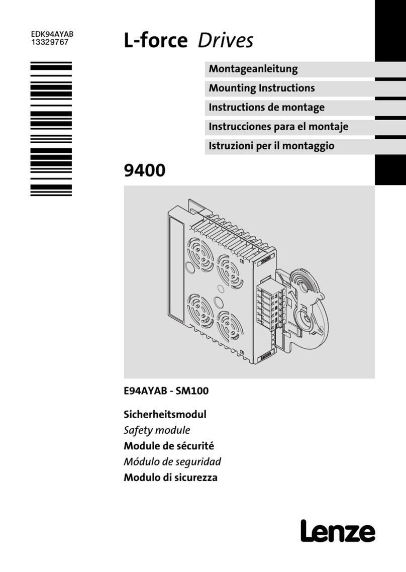 Lenze L-force 9400 Mounting instructions