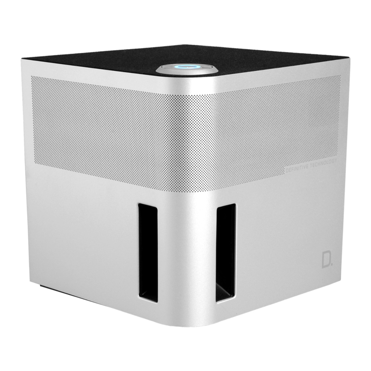 Definitive Technology Cube D. user guide