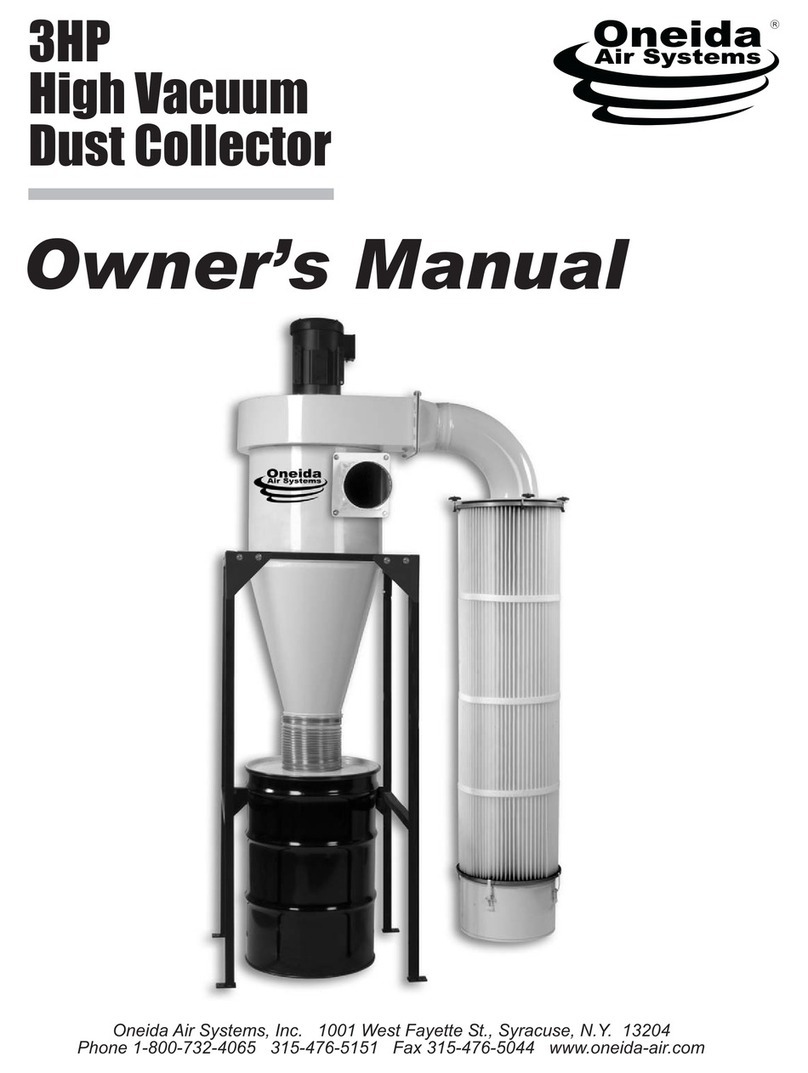 Oneida Air Systems 3H owner's manual
