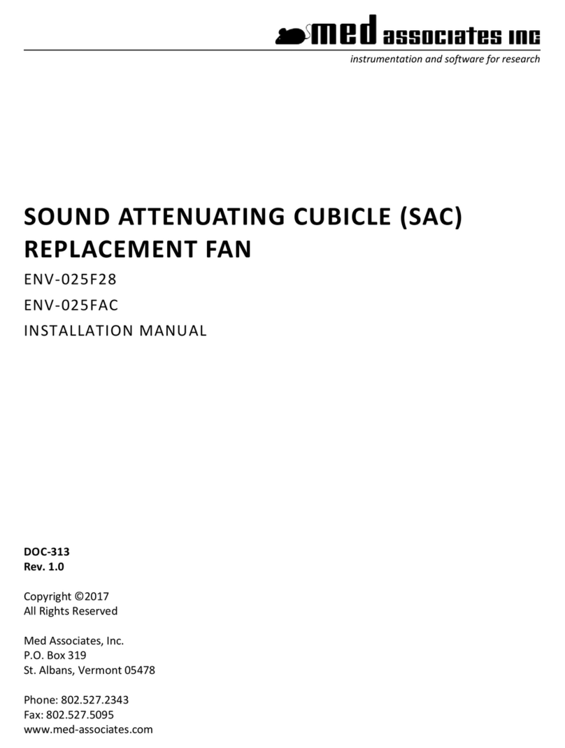 MED Associates ENV-025F28 installation manual
