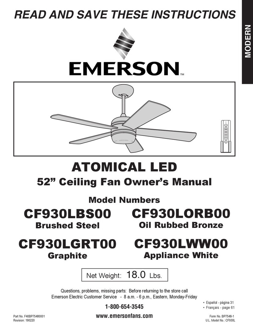 Emerson CF930LBS00 owner's manual