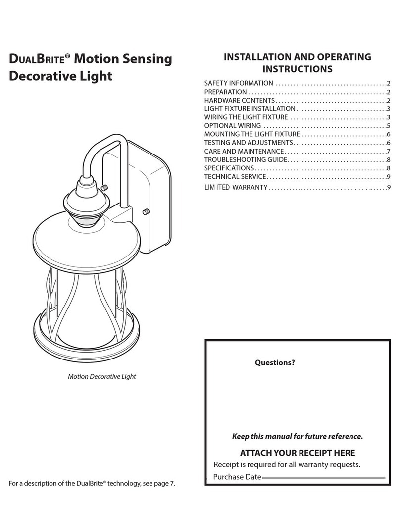 Heath Zenith HZ-4610-BK Installation and operating instructions Heath Zenith HZ-4610-BK Installation and operating instructions