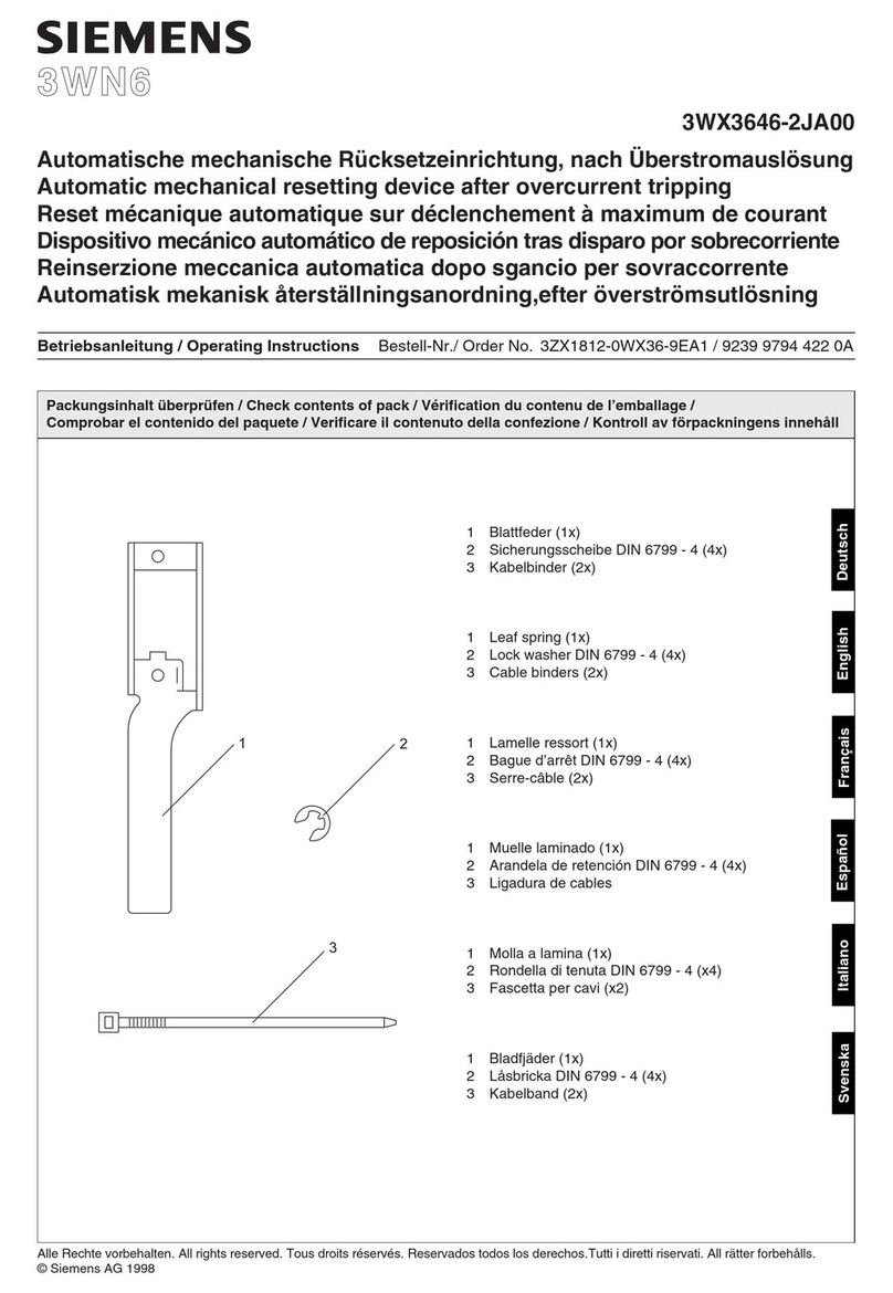 Siemens 3WN6 User manual