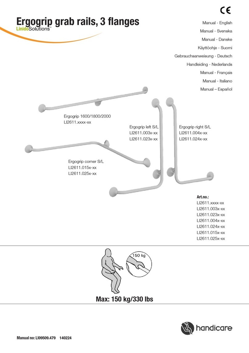 Handicare Linido Solutions Ergogrip 1600 User manual