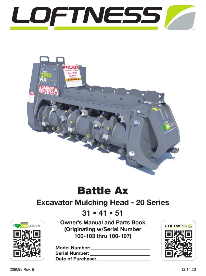 LOFTNESS Battle Ax 20 Series Owner's manual and parts book