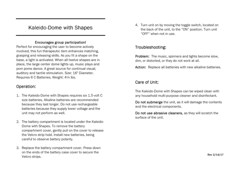 Enabling Devices Kaleido-Dome with Shapes User manual Enabling Devices Kaleido-Dome with Shapes User manual