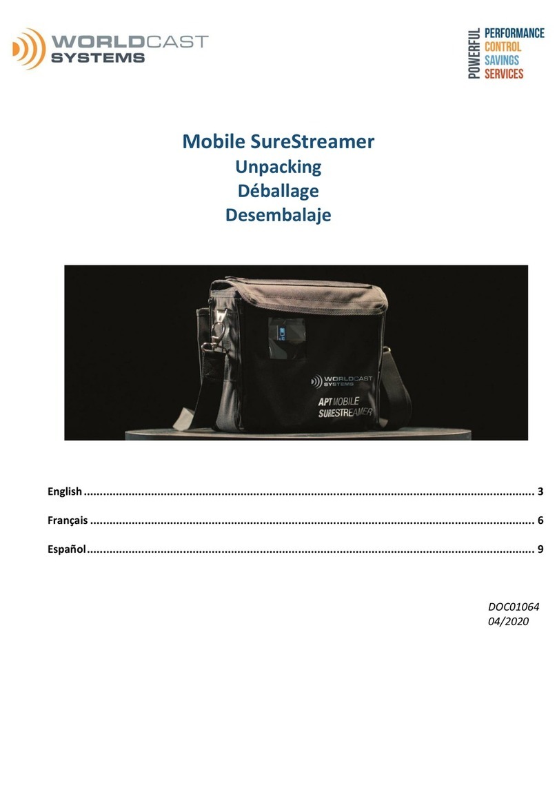Worldcast Systems SureStreamer User manual