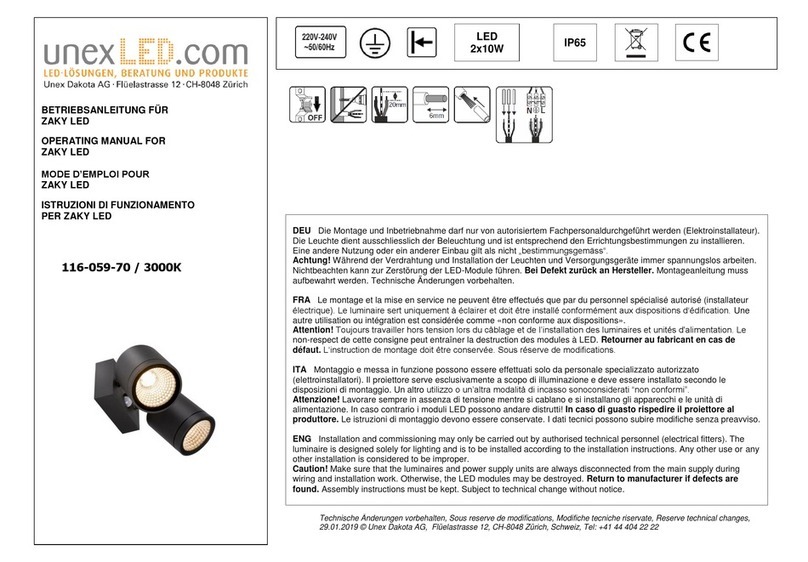 Unex ZAKY operating manual