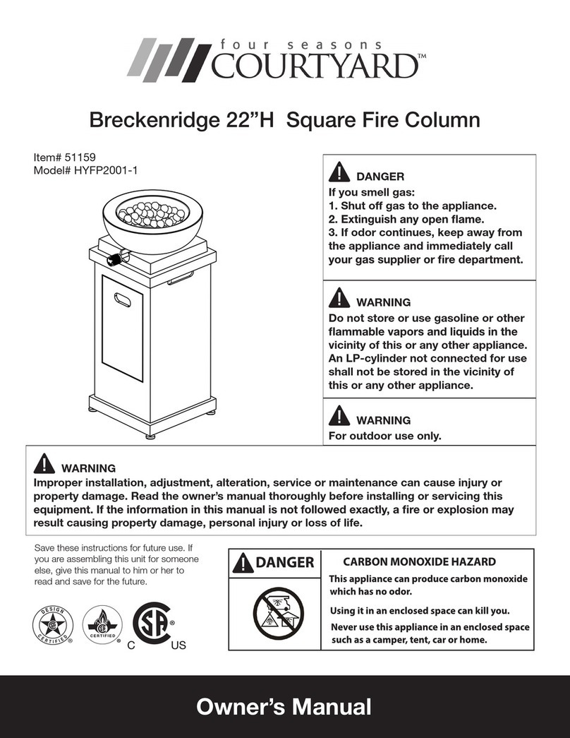 Four Seasons Courtyard HYFP2001-1 owner's manual