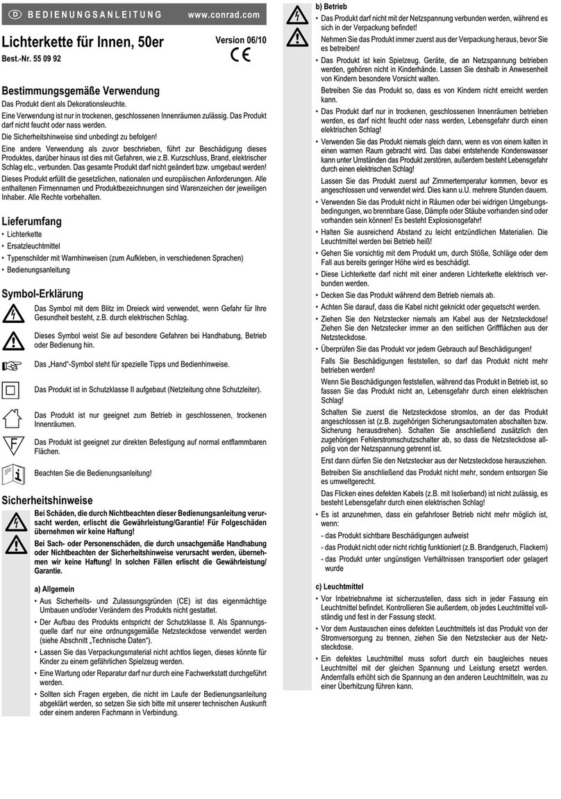 Conrad 55 09 92 operating instructions