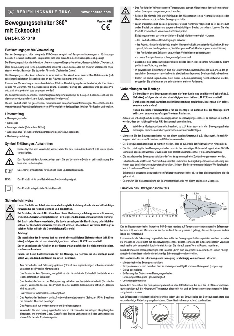 Conrad 55 13 18 User manual Conrad 55 13 18 User manual