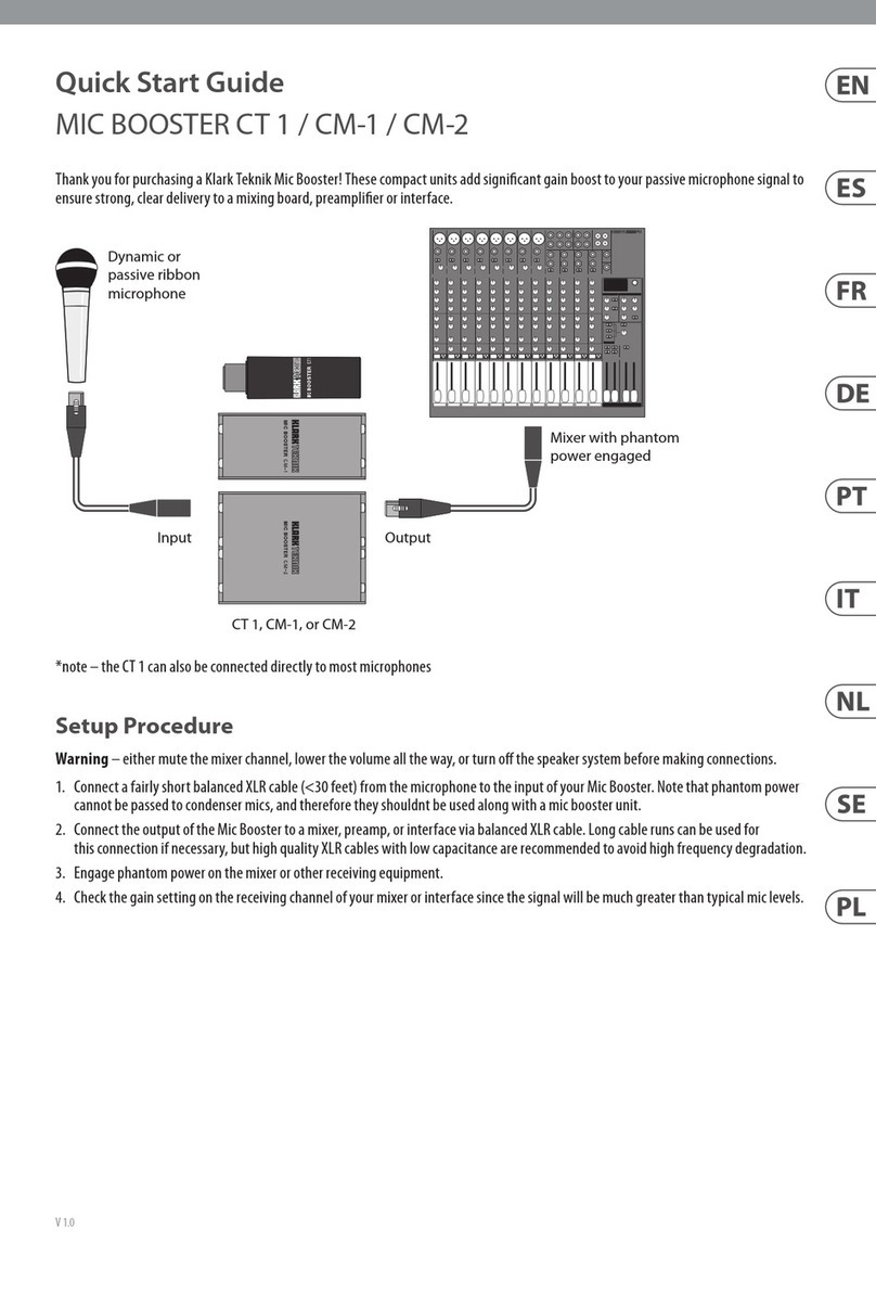 Klark Teknik CT 1 User manual