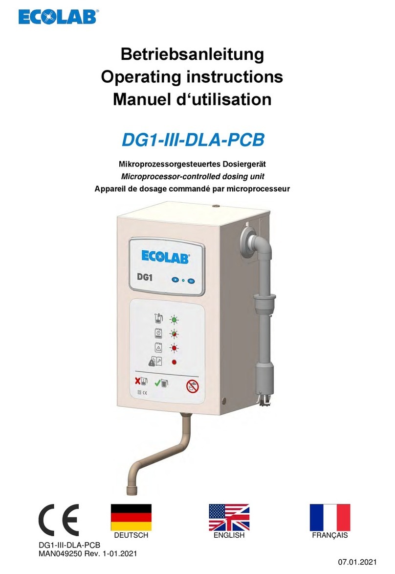 Ecolab DG1-III-DLA-PCB User manual