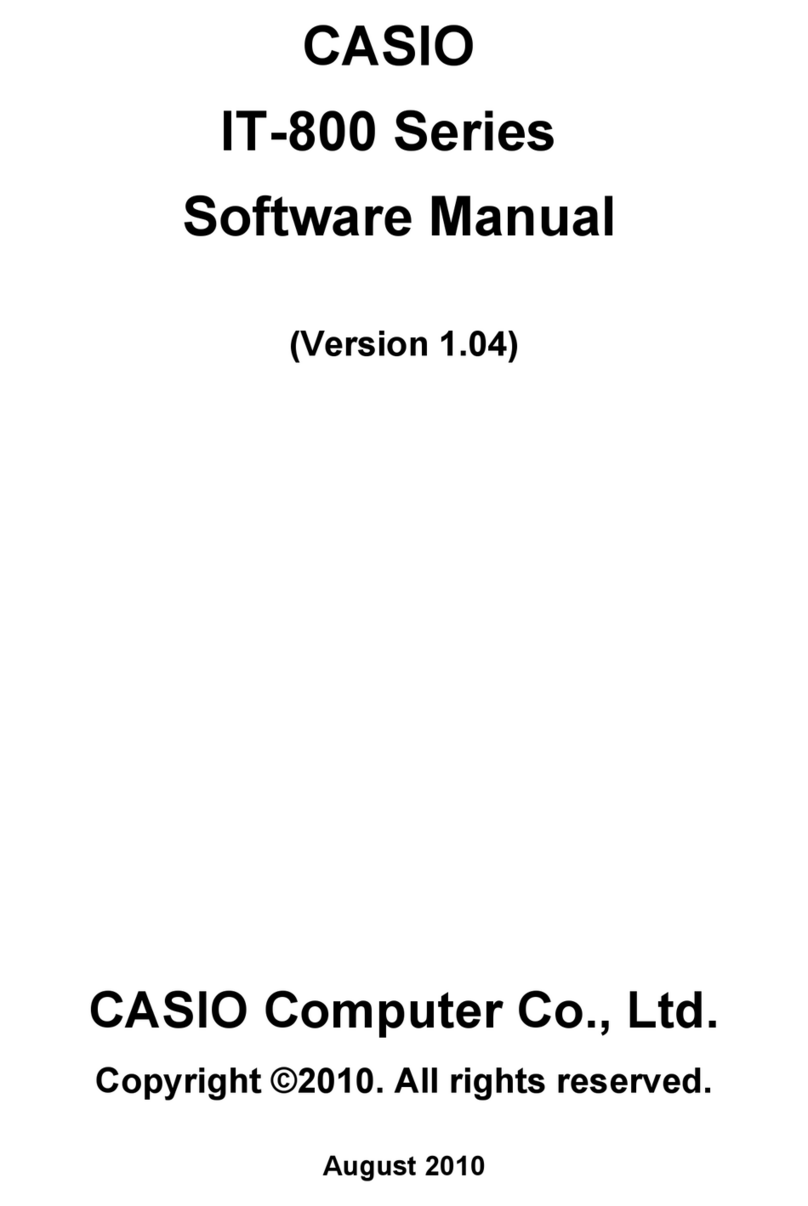 Casio IT-800 Series Mounting instructions