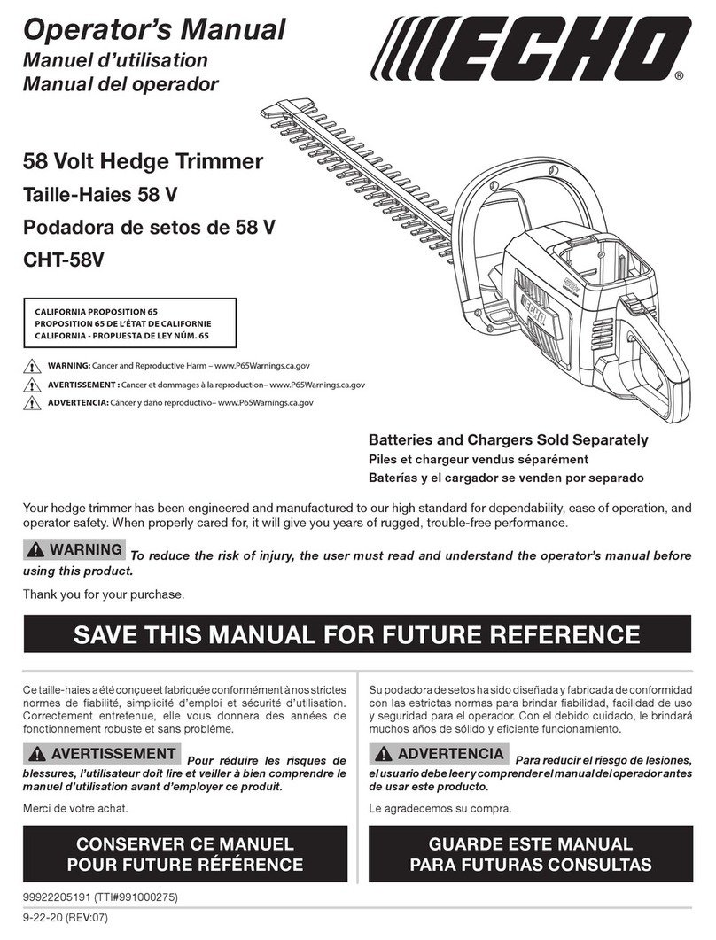 Echo CHT-58V User manual