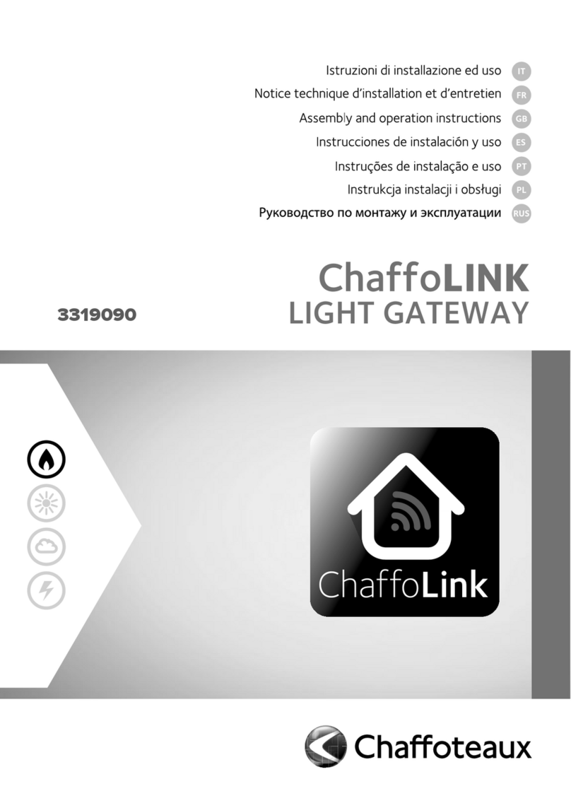 CHAFFOTEAUX ChaffoLINK Assembly and operation manual CHAFFOTEAUX ChaffoLINK Assembly and operation manual