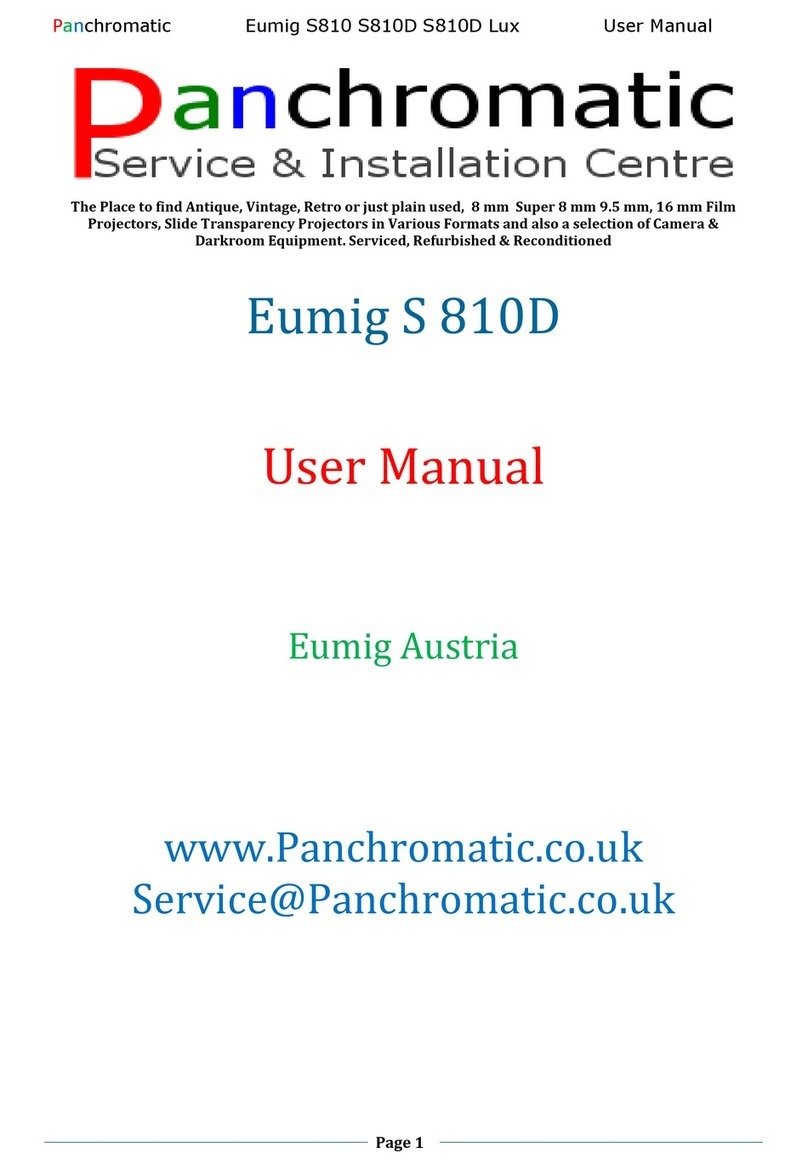 Panchromatic Eumig S 810D User manual
