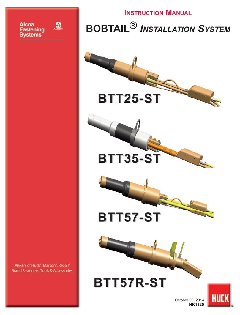 Huck ALCOA BOBTAIL BTT25-ST instruction manual