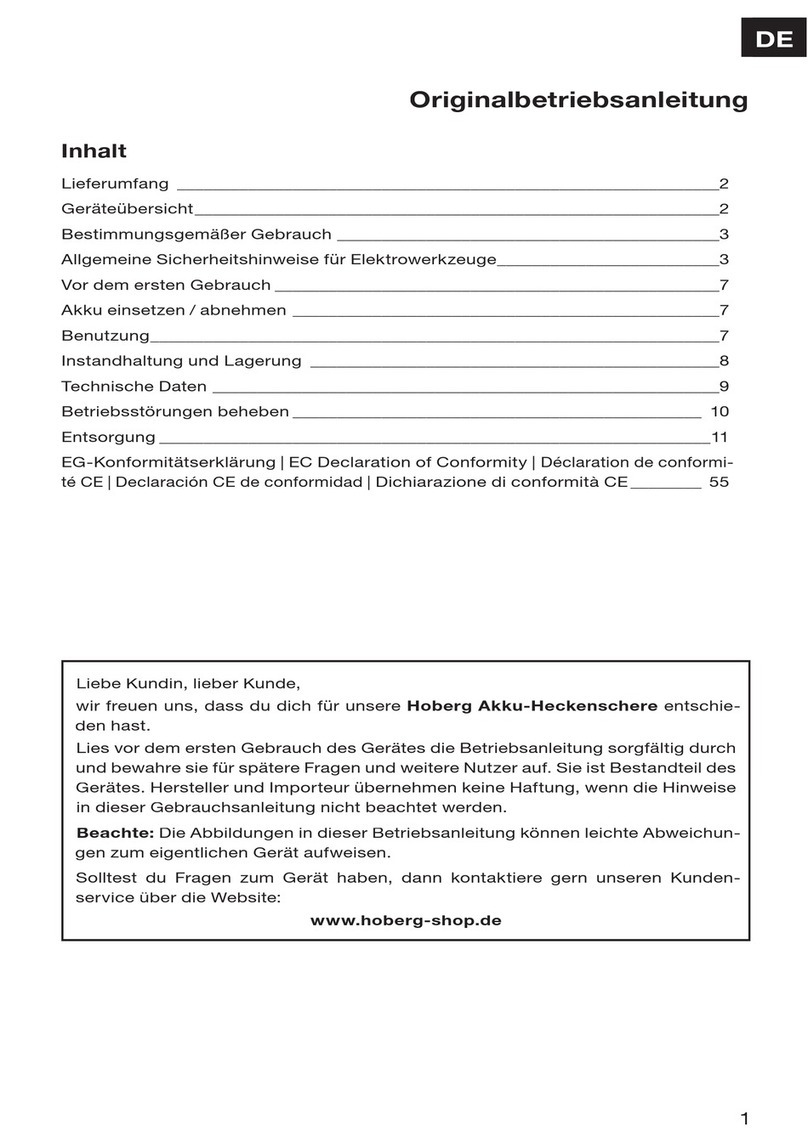Hoberg ASYHT0651020 Translation of the original operating instructions
