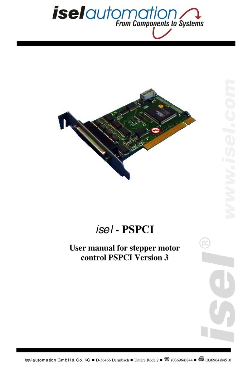 isel automation PSPCI user manual