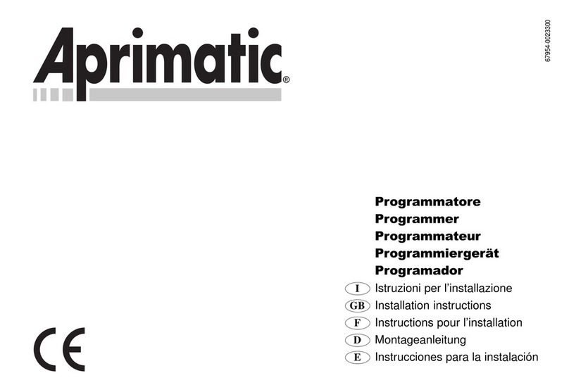 Aprimatic T1B installation instructions