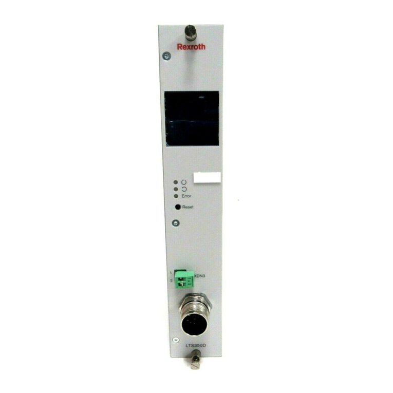 Bosch Rexroth LTS350D User manual