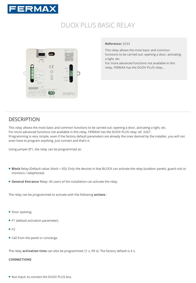 Fermax DUOX PLUS User manual