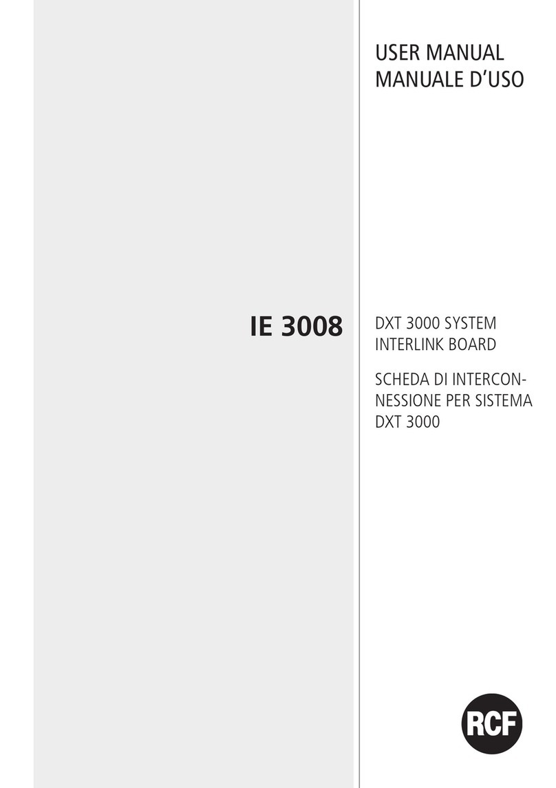 RCF IE 3008 User manual