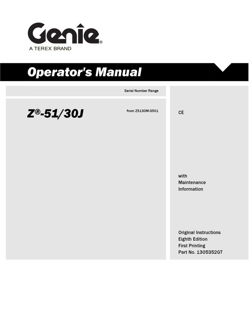 Terex Genie Z-51/30J User manual Terex Genie Z-51/30J User manual