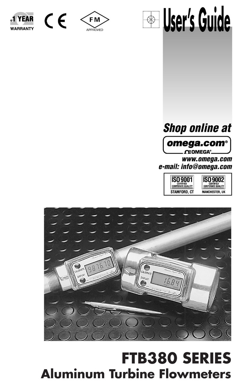 Omega FTB380 Series User manual Omega FTB380 Series User manual