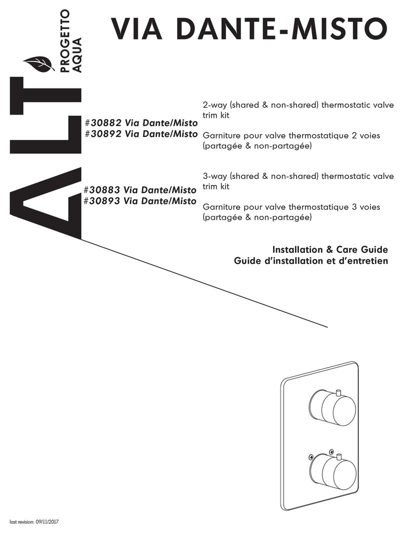 ALT Via Dante/Misto 30882 Installation & Care Guide ALT Via Dante/Misto 30882 Installation & Care Guide