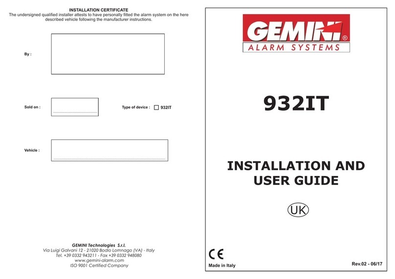 Gemini 932IT User manual