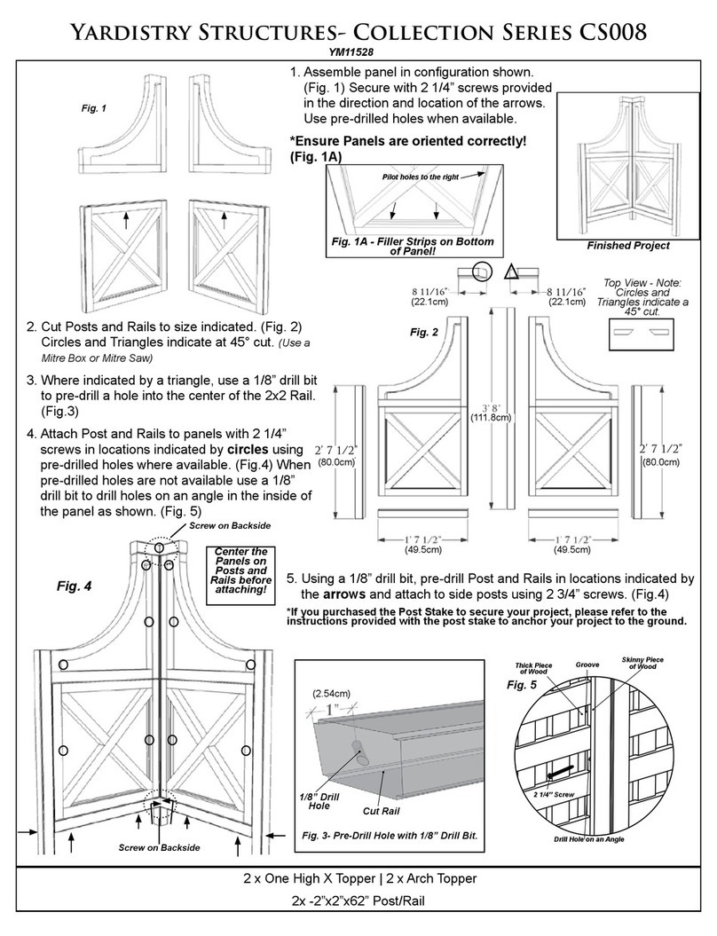 Yardistry Structures CS008 Series User manual Yardistry Structures CS008 Series User manual