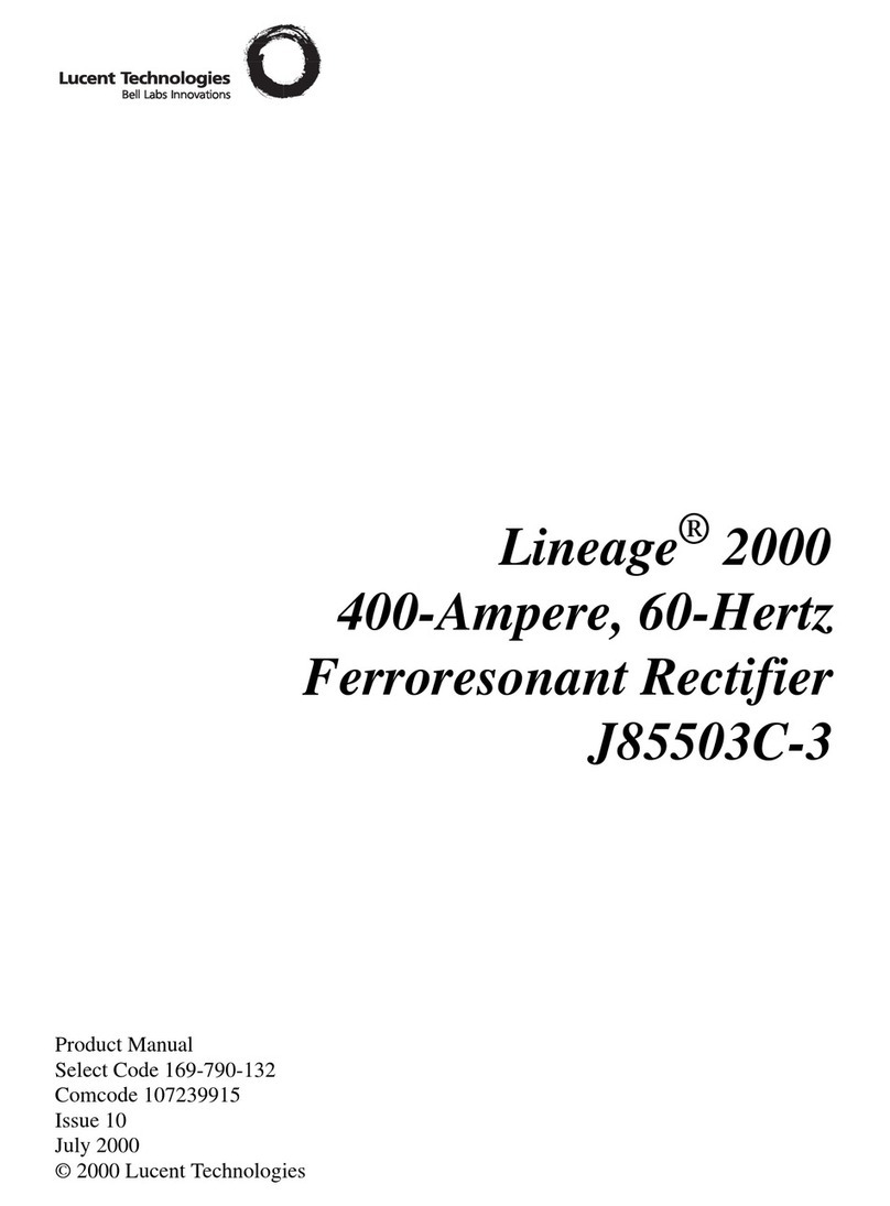 Lucent Technologies Lineage 2000 J85503C-3 User manual
