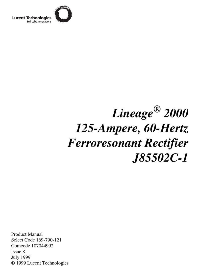 Lucent Technologies Lineage 2000 J85502C-1 User manual