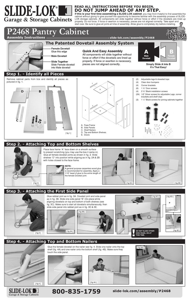 SLIDE-LOK P2468 Assembly instructions